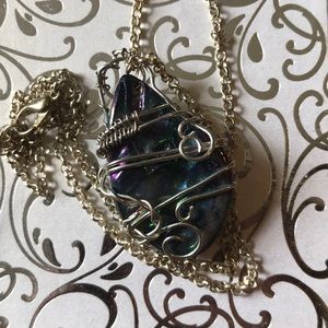 Wire wrapped necklace